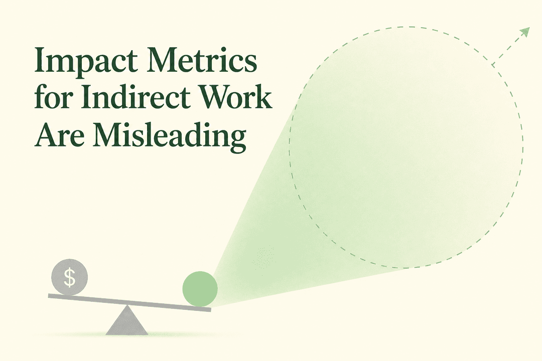 Impact Metrics for Indirect Work Are Misleading